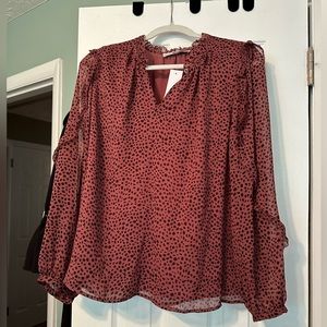 NWT Large Loft Pink Blouse